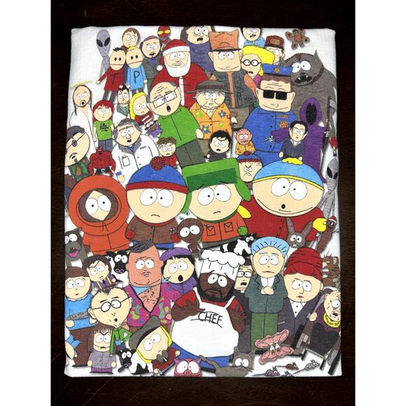 Vintage 1998 Comedy Central South Park Characters Short Sleeve T-Shirt Size XL - Picture 11 of 16